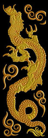 K053 Hokusai Dragon Gold left